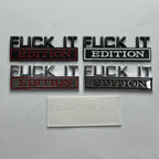 Suitable for Ford car labeling, car metal flap label fuck it edition modified badge