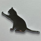 汽车个性宠物猫坐立猫车贴金属车贴尾标侧标外饰划痕装饰猫车贴