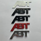 Suitable for car modification metal ABT labeling, personalized net modification ABT car logo, trunk fender sticker