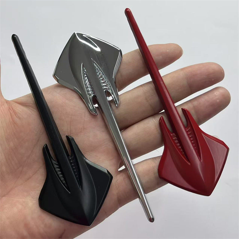 Car 3D personalized metal modified stingray car logo, three-dimensional labeling, fender stingray side label body sticker