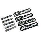 Applicable to automotive aluminum alloy Daner audio label, audio sticker, modified audio label DYNAUDIO labeling