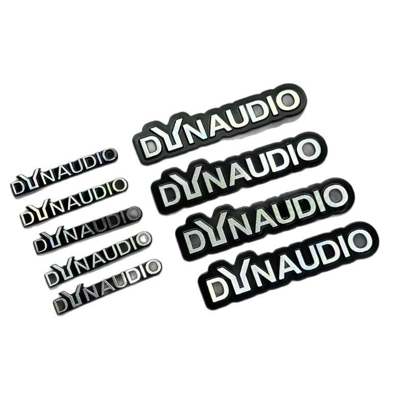 Applicable to automotive aluminum alloy Daner audio label, audio sticker, modified audio label DYNAUDIO labeling