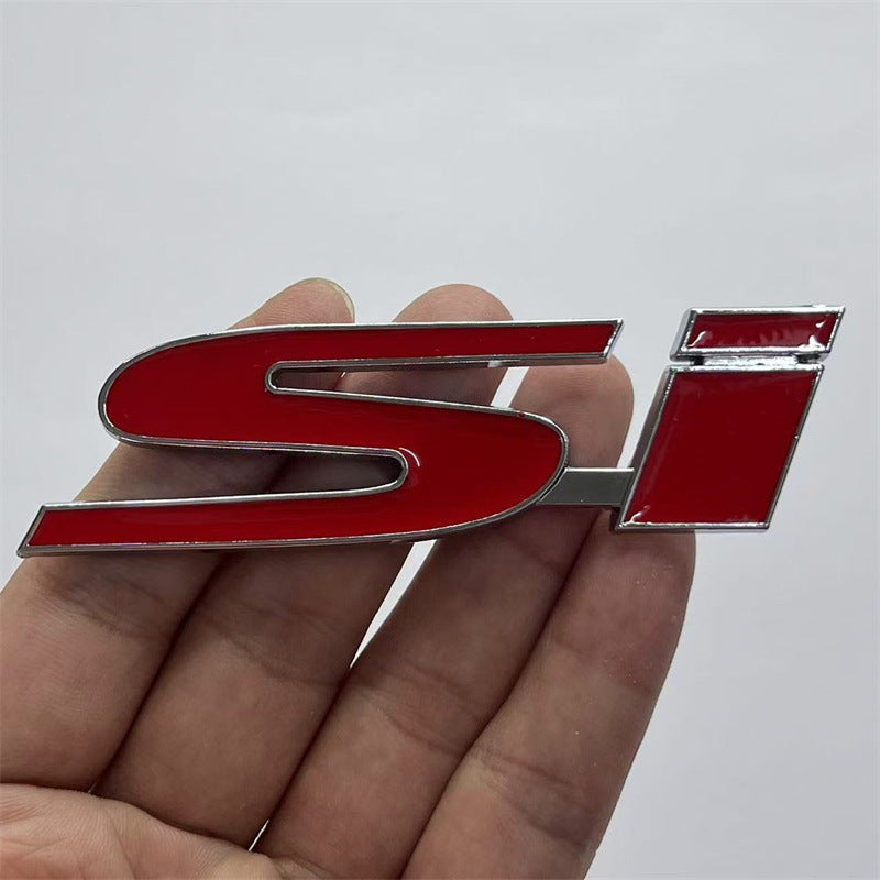 Metal rear tail mark SI modification, car sticker, suitable for Honda, Civic crv XRV crown tail mark side mark