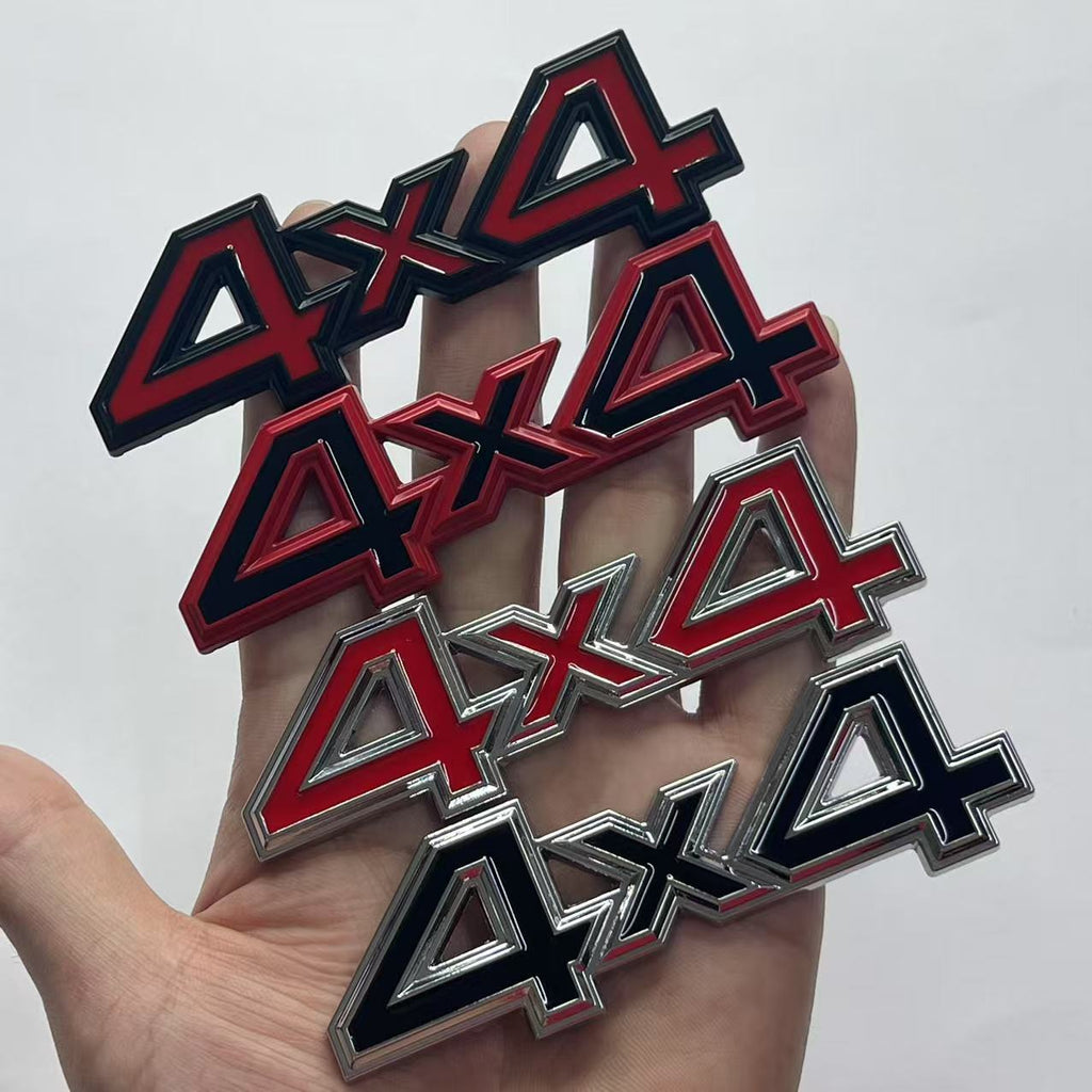 Off-road vehicle 4-wheel drive car sticker 4X4 body sticker modified body tailgate decorative sticker 3D three-dimensional sticker car sticker middle net sticker