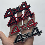 Off-road vehicle 4-wheel drive car sticker 4X4 body sticker modified body tailgate decorative sticker 3D three-dimensional sticker car sticker middle net sticker