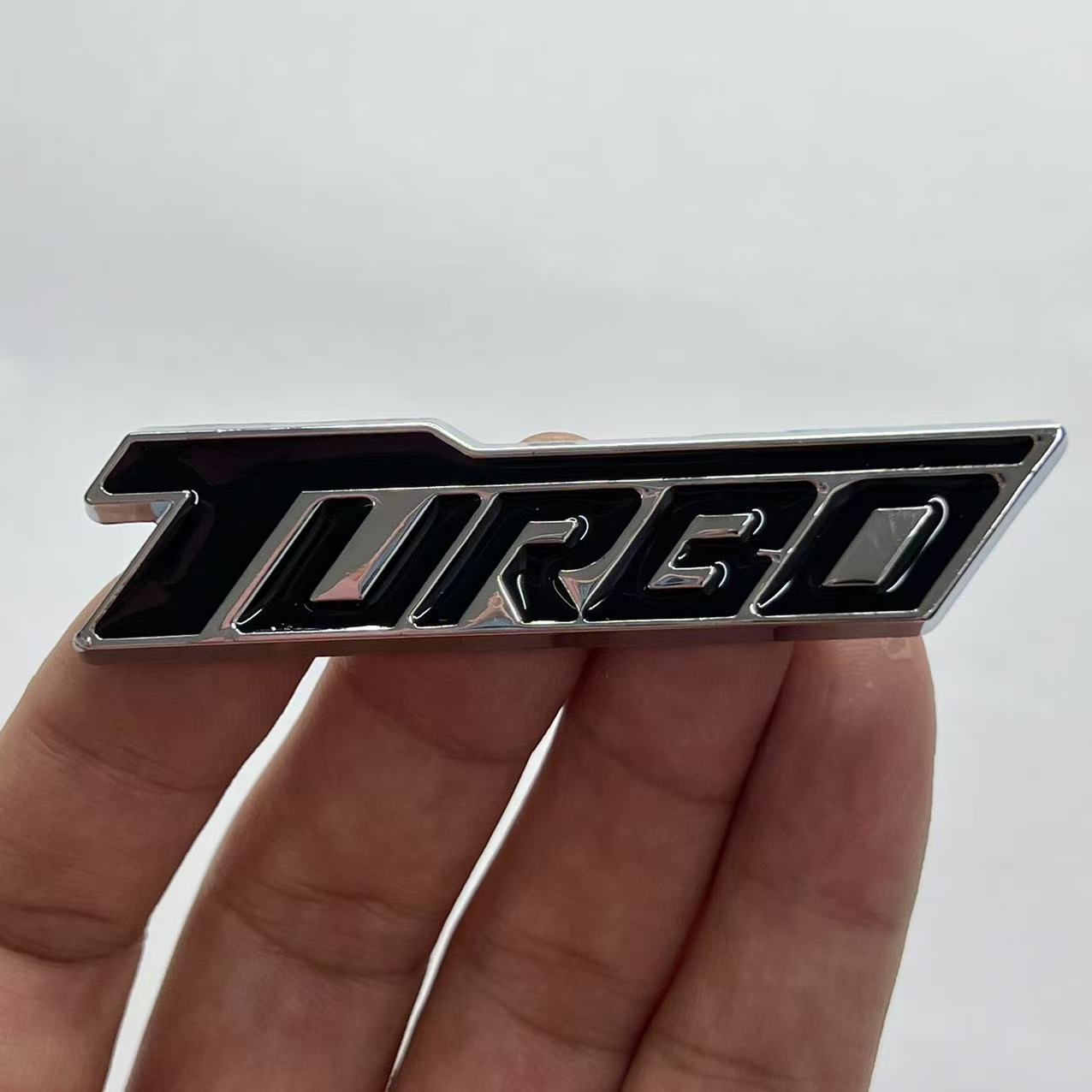 Car modification car logo turbocharged TURBO metal car sticker sports body sticker rear sticker side sticker decorative sticker