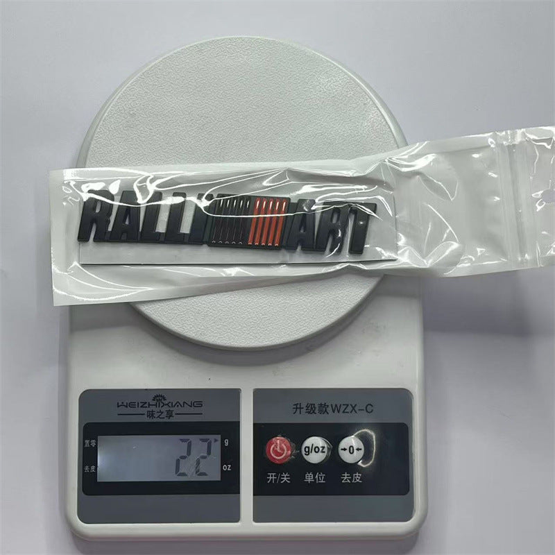 Suitable for Mitsubishi personalized car stickers, Yishenling, Lingshuai EVO modified RALLIART car logo metal body stickers