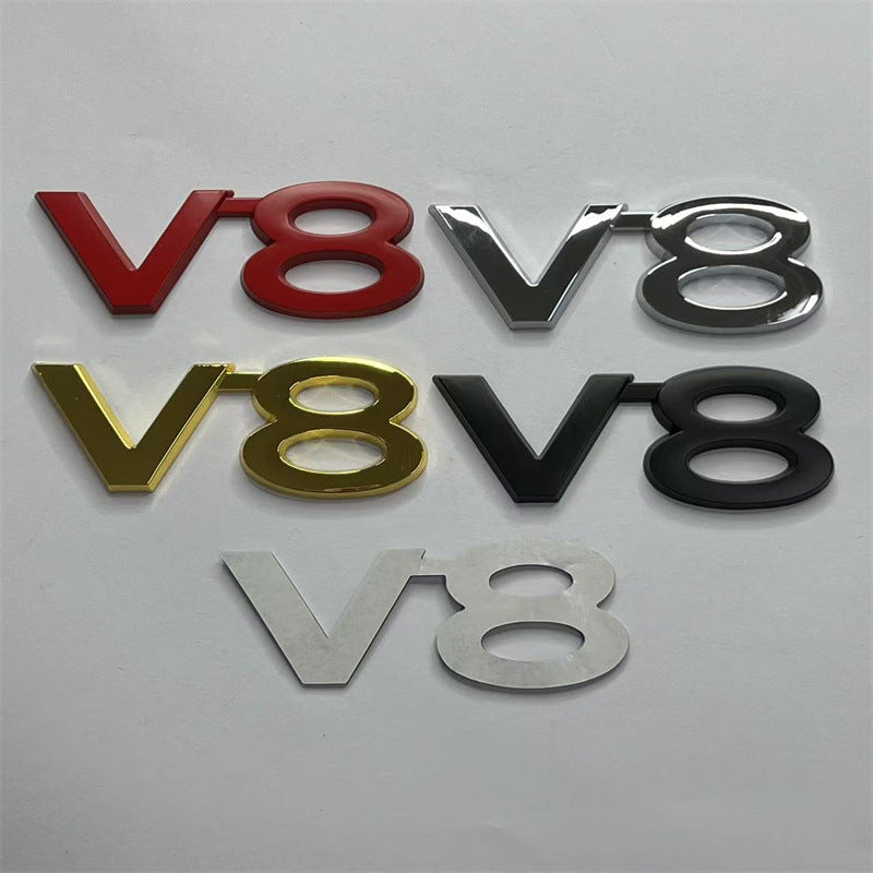 Suitable for Toyota Rand Cooluzer Overbearing Prado Modified V8 Digital English Displacement Standard Metal V8 Side Standard