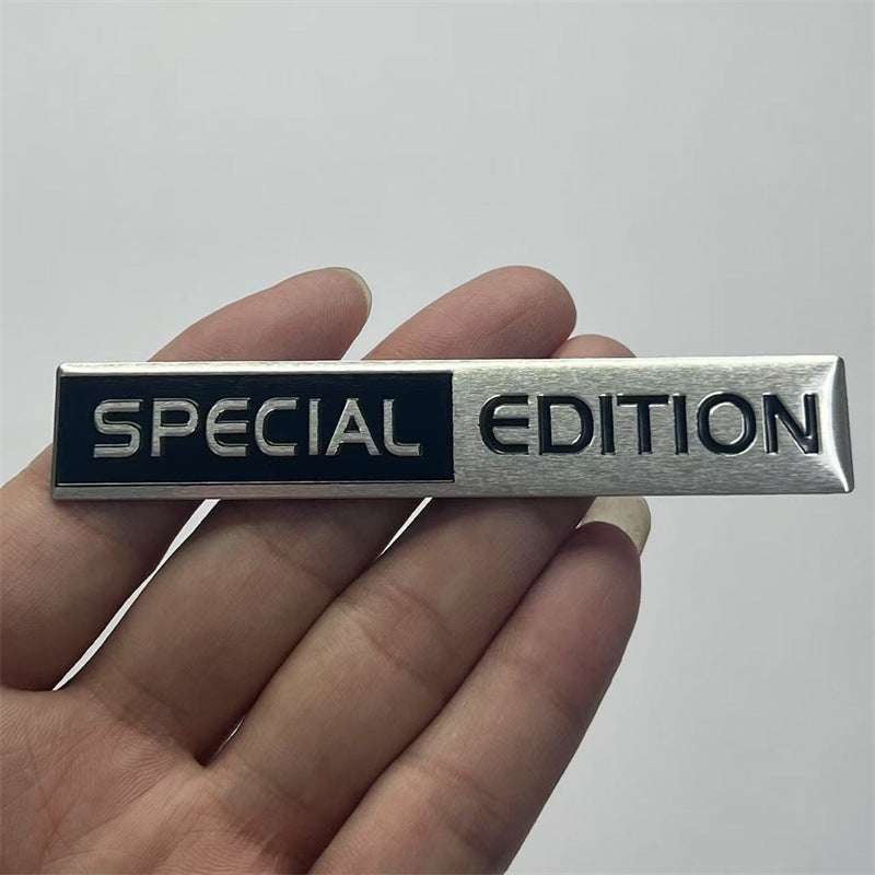 Cross-border LIMITED EDITION car logo, car modification SPECIAL EDITION metal car sticker, aluminum label