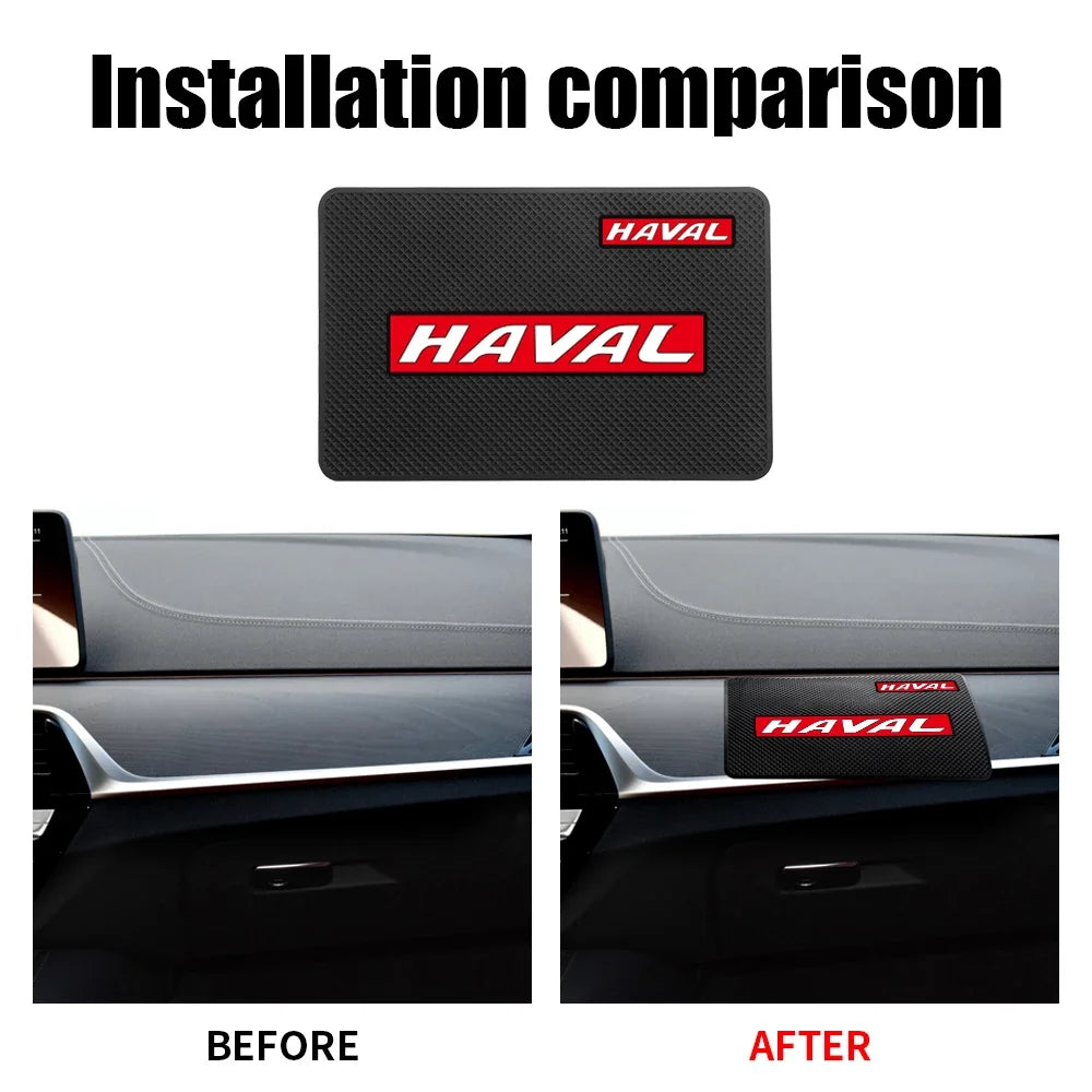 Anti Slip Mat Silicone Car Dashboard Non-Slip Mat Phone Holder Anti-skid Pad For Haval jolion F7 H6 F7x H2 H3 H5 H7 H8 H9 M4 Etc