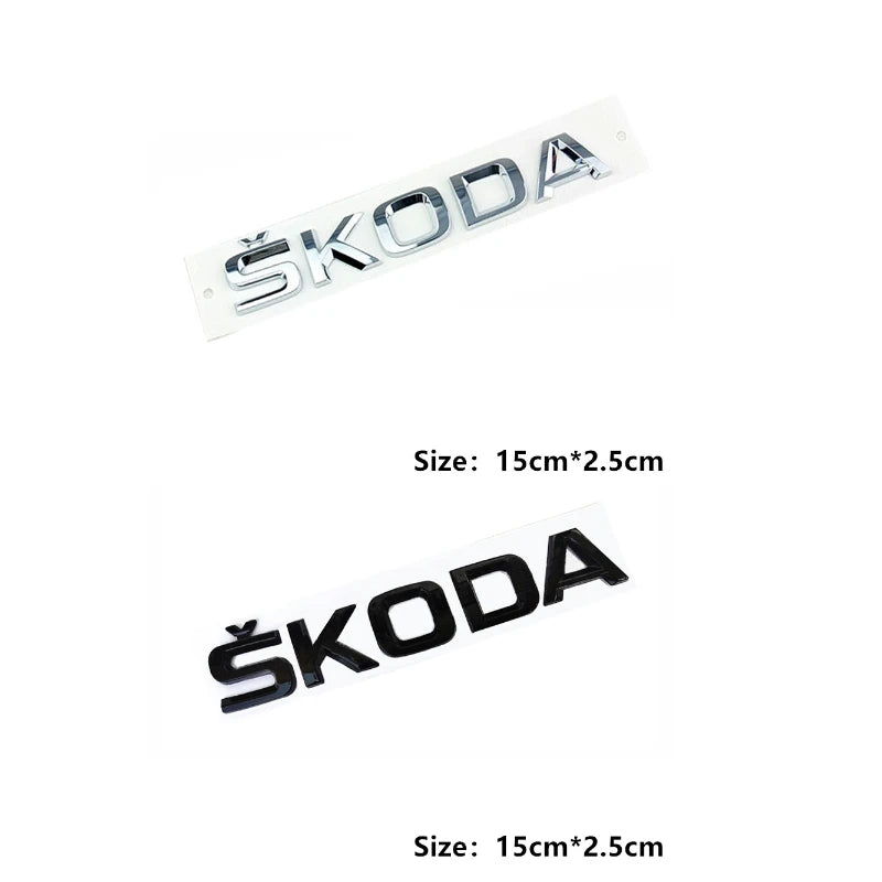 Car Rear Trunk Emblem Stickers Side Badge for Skoda 4x4 Logo Octavia A7 Tour RS Rapid Kodiaq Superb Kamiq Yeti Karoq Accessories