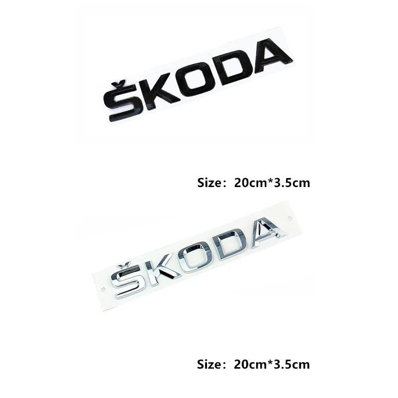 Car Rear Trunk Emblem Stickers Side Badge for Skoda 4x4 Logo Octavia A7 Tour RS Rapid Kodiaq Superb Kamiq Yeti Karoq Accessories