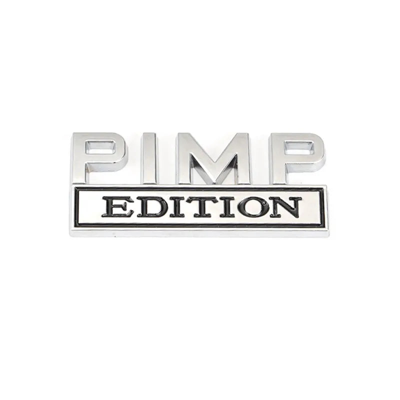 Car Sticker PIMP Edition Emblem Metal for Jeep Compass Patriot Renegade Ford F150 F250 Chevrolet RAM Hummer Grille Sticker