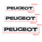 ABS Car Rear Trunk 3D Lettering Emblem Side Badge for Peugeot 307 207 206 308 301 208 107 3008 407 2008 508 406 4008 Decals