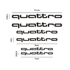 6pcs Caliper Car Sticker Wheel Hub Refitted Decals for Audi Quattro Sline RS Logo A3 A4 A5 A6 Q3 Q5 Q7 RS3 RS4 RS5 RS6 RS7 Sport