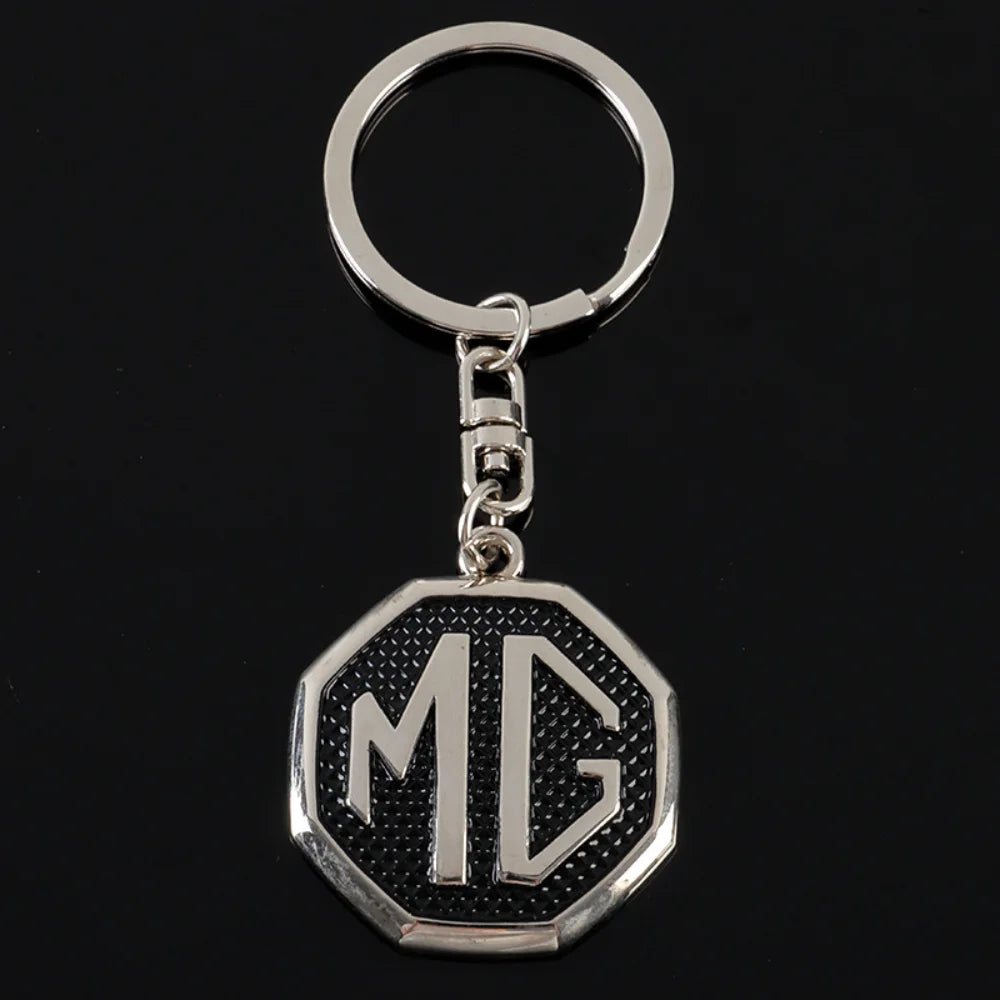 Alloy Metal Key Chain Keyring Holder Pendant For MG Morris Garage MG3 MG5 MG6 MG7 TF ZR ZS GS GT HS Auto Keychain Accessories