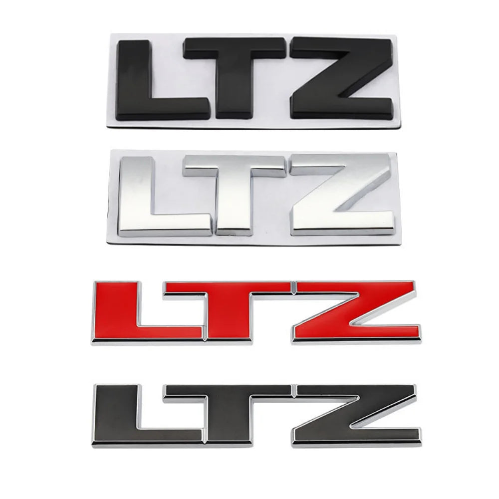 3D LTZ LT Letter Modified Emblem Car Rear Trunk Decal for Chevrolet Cruze Aveo Chevy Lacetti Cavalier Captiva Silverado Equinox