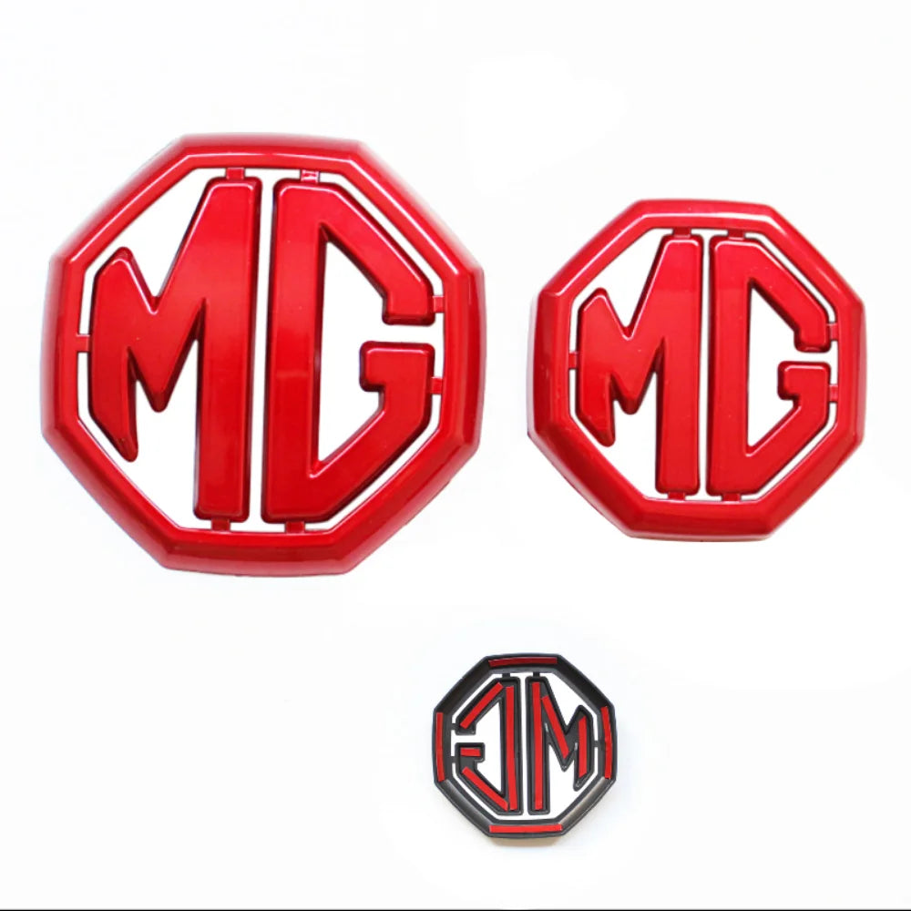 ABS Car Front Grille Rear Trunk Badge Steering Wheel Sticker Label Replacement Emblem For MG ZS Morris Garage 2017 2018 2019