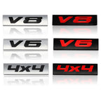 Car Sticker V6 V8 4x4 Logo Emblem Badge Decals for Opel Passat Seat Peugeot BMW Audi Jeep Honda Ford KIA Volvo Mazda Lexus