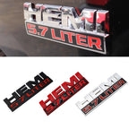 Car Body Side Badge Trunk Sticker for Dodge HEMI 5.7 LITER Emblem RAM Challenger Journey Caravan Jcuv Caliber Durango Viper