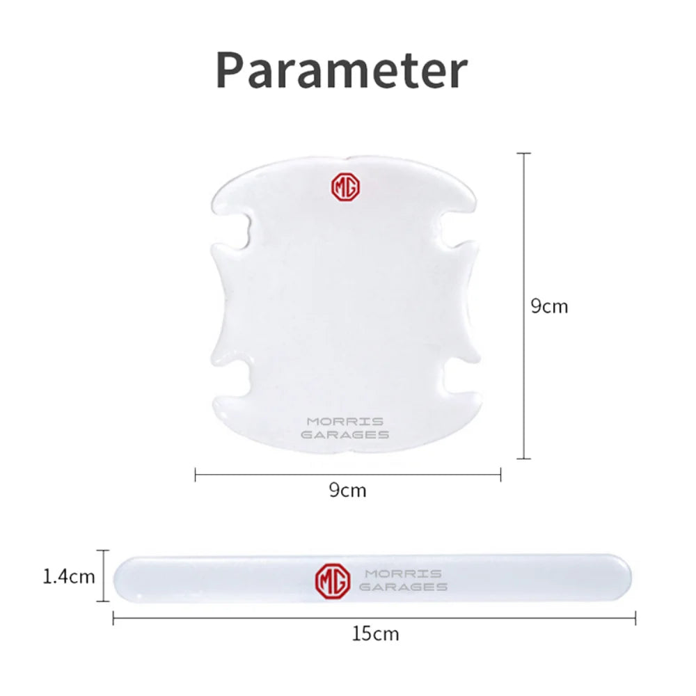 Epoxy Car Door Handle Bowl Stickers For MG Logo MG3 MG5 MG6 MG7 ZR TF ZS ES HS EZS Morris 3 GS Auto Protection Decals Decoration