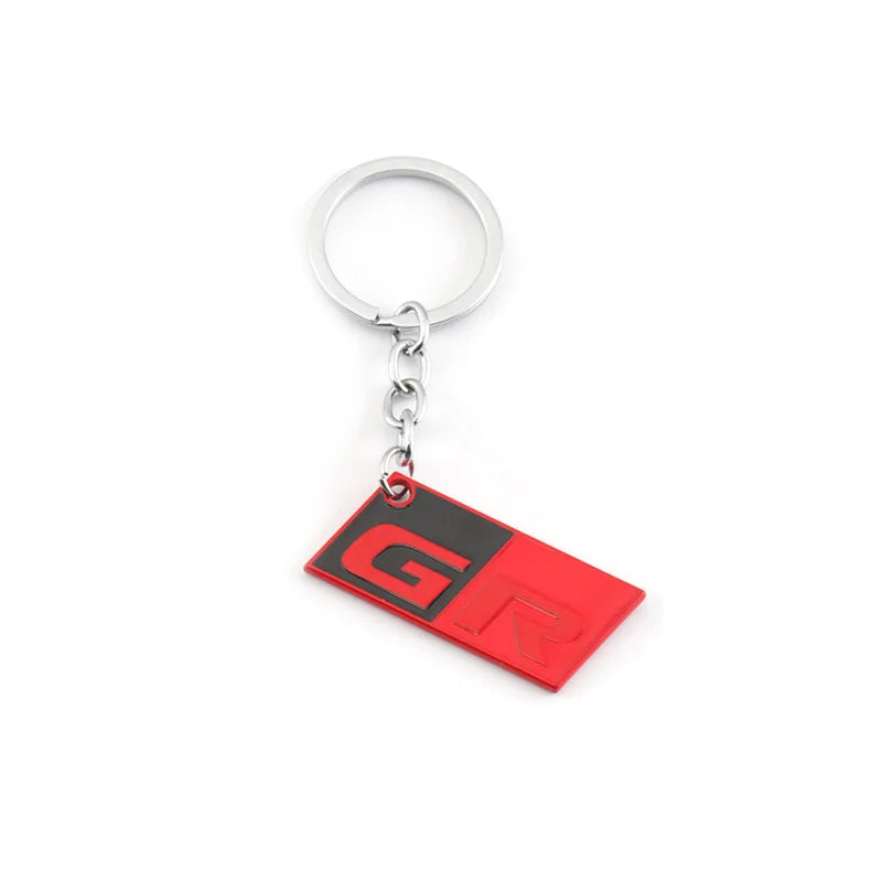 Car Keychain Key Ring for Toyota GR Sport Yaris CHR GR86 Supra Corolla Prius Venza Premio Avalon Celica Aygo Sequoia Rav4 Prado