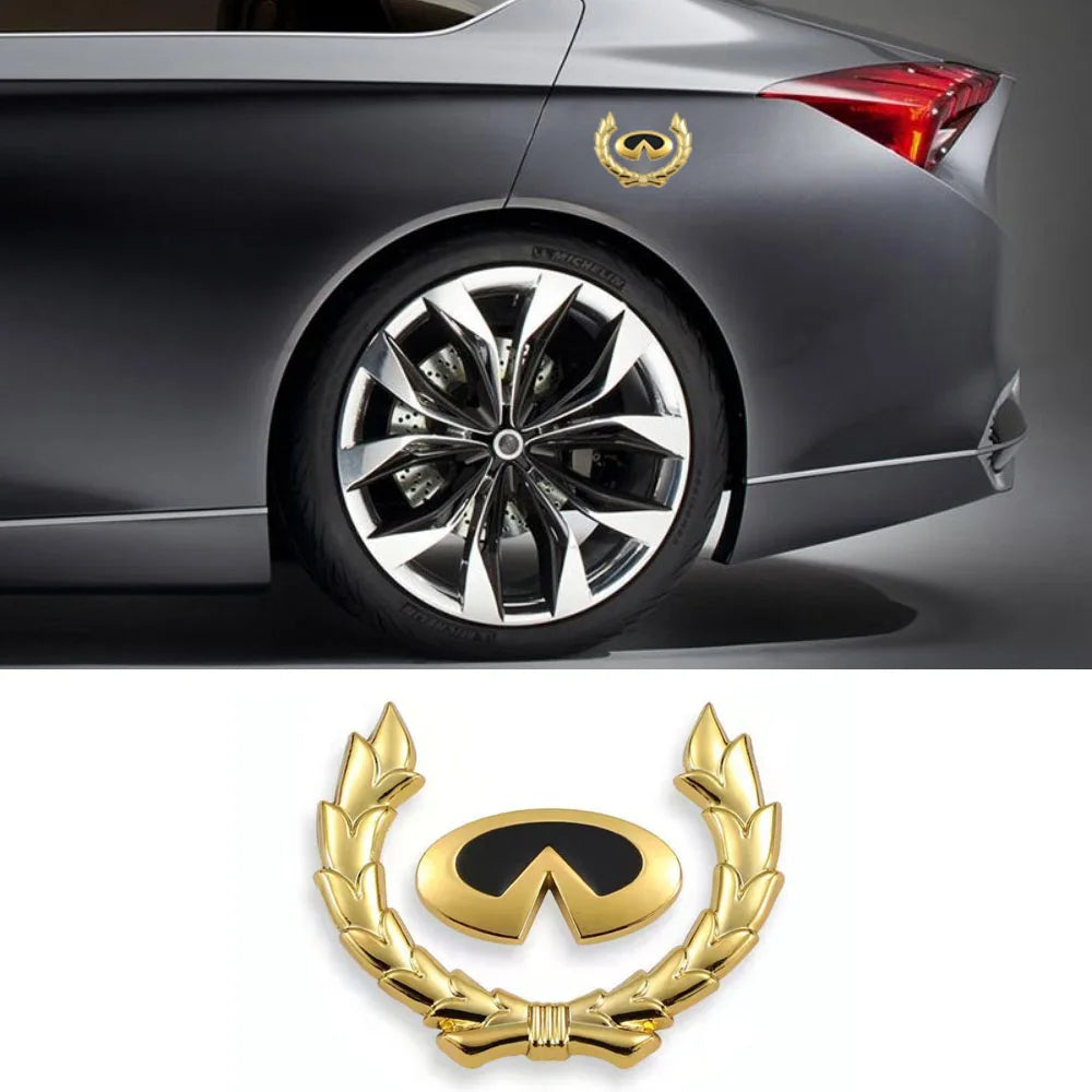 Aluminum Alloy Car Body Sticker Emblem Decal Styling Accessories for Infiniti Q30 Q50 FX35 G20 G35 Q60 Q70 QX50 QX60 QX70 QX80