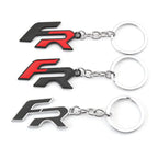 Car Metal FR Logo Keychain Keyring Key Ring Holder for Seat Ateca Leon Arona Ibiza Altea Cupra Formula Car Styling Pendant