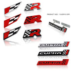 3D Car R Logo Cupra Rear Trunk Emblem Sticker Front Hood Grill Badge Decals for Seat Arona Leon Ateca Ibiza Altea Cupra Formula