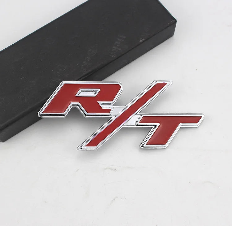 Alloy Car Front Grille Emblem For Dodge R/T Logo RAM Journey Charger Jcuv Challenger Caliber Nitro Auto Body Sticker Styling