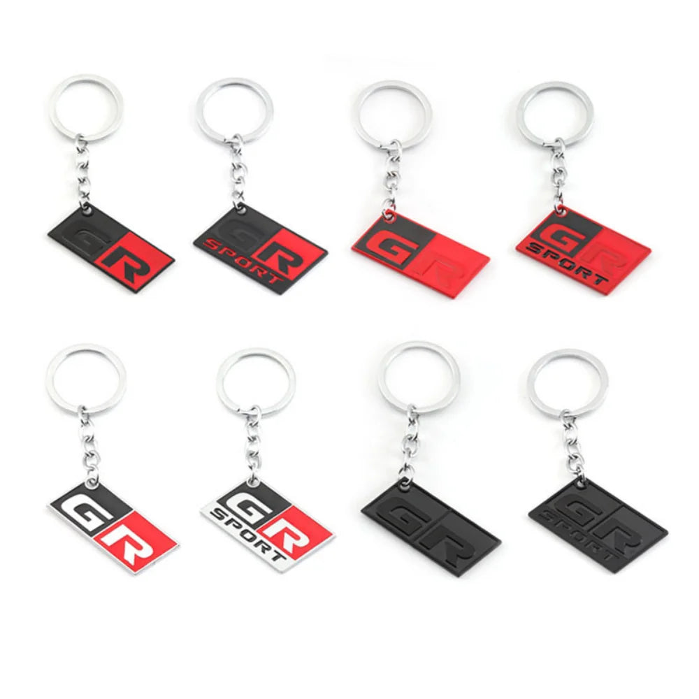 Car Keychain Key Ring for Toyota GR Sport Yaris CHR GR86 Supra Corolla Prius Venza Premio Avalon Celica Aygo Sequoia Rav4 Prado