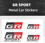 3D Metal Car Sticker GR Sport Logo Badge Emblem Decal for Toyota HV GR Sport YARiS GRMN RZ RC RS Prius Lexus Harrier GR Sticker