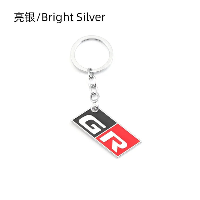 Car Keychain Key Ring for Toyota GR Sport Yaris CHR GR86 Supra Corolla Prius Venza Premio Avalon Celica Aygo Sequoia Rav4 Prado