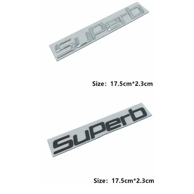 Car Rear Trunk Emblem Stickers Side Badge 4x4 Logo Octavia A7 Tour RS Rapid Kodiaq Superb Kamiq Yeti Karoq Accessories