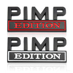 Car Sticker PIMP Edition Emblem Metal for Jeep Compass Patriot Renegade Ford F150 F250 Chevrolet RAM Hummer Grille Sticker