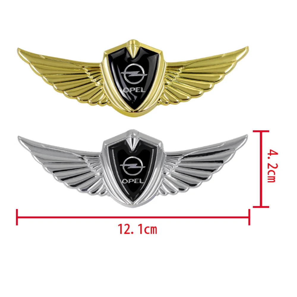 Car Hood Badge Wings Metal Styling Sticker Body Decoration for Opel Insignia omega Astra h g Corsa d Meriva Vectra Mokka Zafira