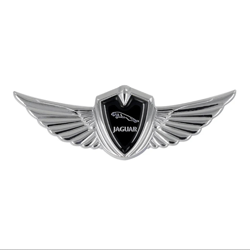 Car Hood Badge Wings Metal Styling Sticker for Jaguar XF XKR Xk8 Xk XE SVR XJ-S Xj-6 X-Type S-Type F-Type F-Pace Body Decoration