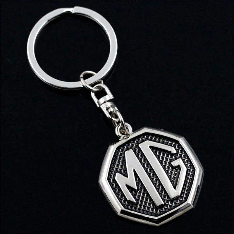 Alloy Metal Key Chain Keyring Holder Pendant For MG Morris Garage MG3 MG5 MG6 MG7 TF ZR ZS GS GT HS Auto Keychain Accessories