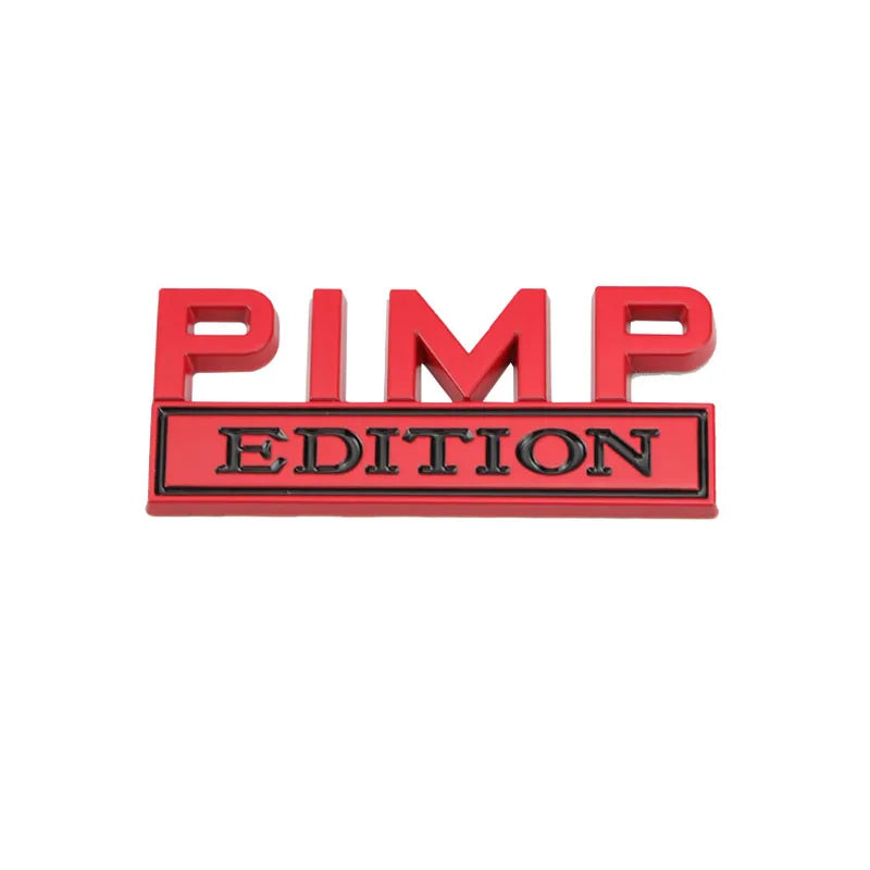 Car Sticker PIMP Edition Emblem Metal for Jeep Compass Patriot Renegade Ford F150 F250 Chevrolet RAM Hummer Grille Sticker