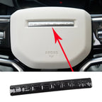 ABS Car Steering Wheel Center Emblem for Defender Range Rover Discovery Square-shape Badge with Buckle Interior Auto Accessories