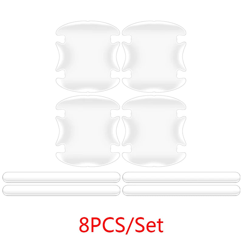 Car Door Handle Sticker Protective Film Decal for Lada Kalina 1117 1118 Granta Priora 2 NIVA Safari Auto Emblem