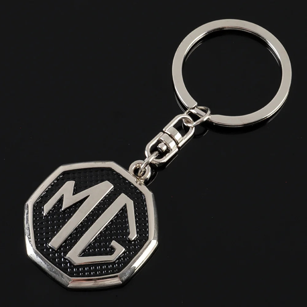 Alloy Metal Key Chain Keyring Holder Pendant For MG Morris Garage MG3 MG5 MG6 MG7 TF ZR ZS GS GT HS Auto Keychain Accessories