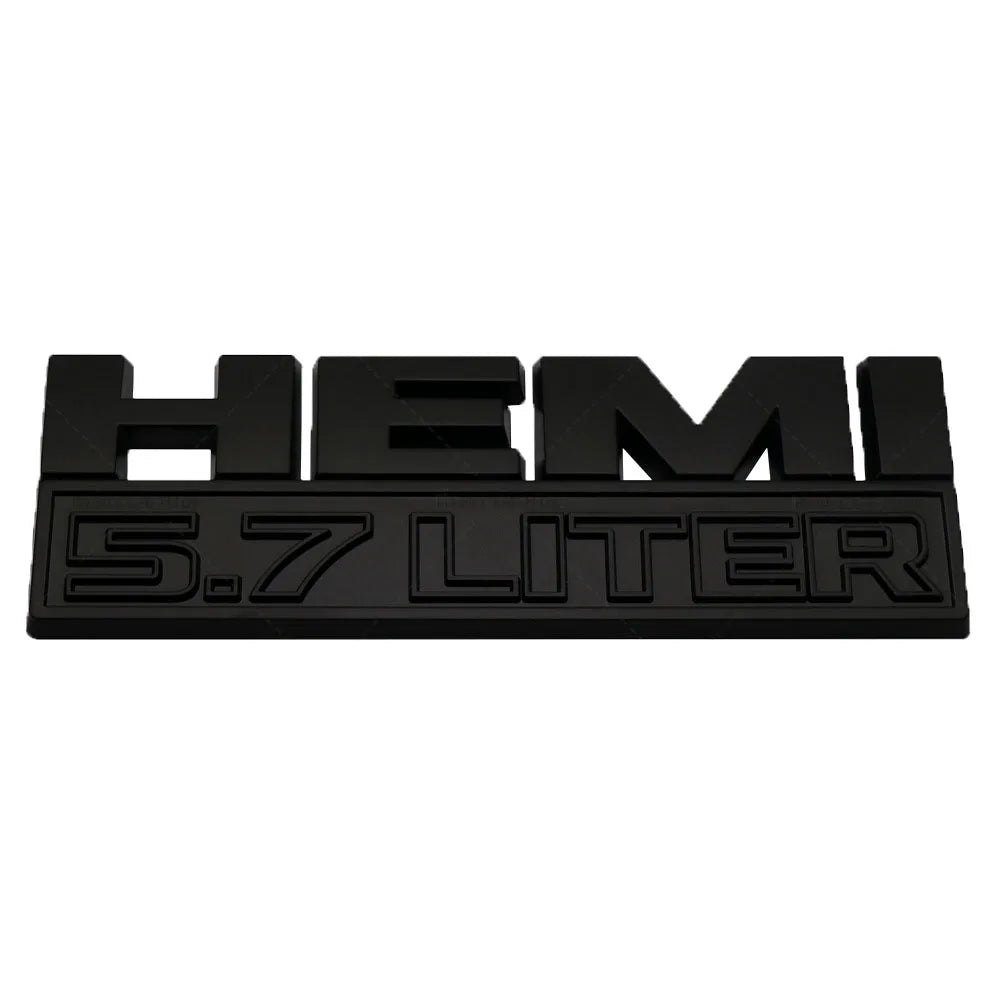 Car Body Side Badge Trunk Sticker for Dodge HEMI 5.7 LITER Emblem RAM Challenger Journey Caravan Jcuv Caliber Durango Viper
