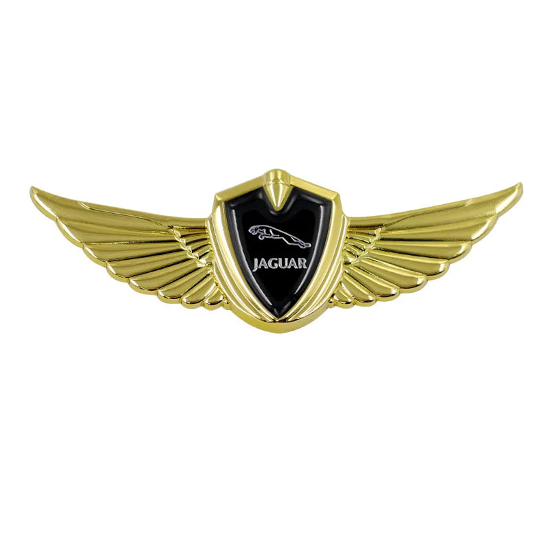 Car Hood Badge Wings Metal Styling Sticker for Jaguar XF XKR Xk8 Xk XE SVR XJ-S Xj-6 X-Type S-Type F-Type F-Pace Body Decoration