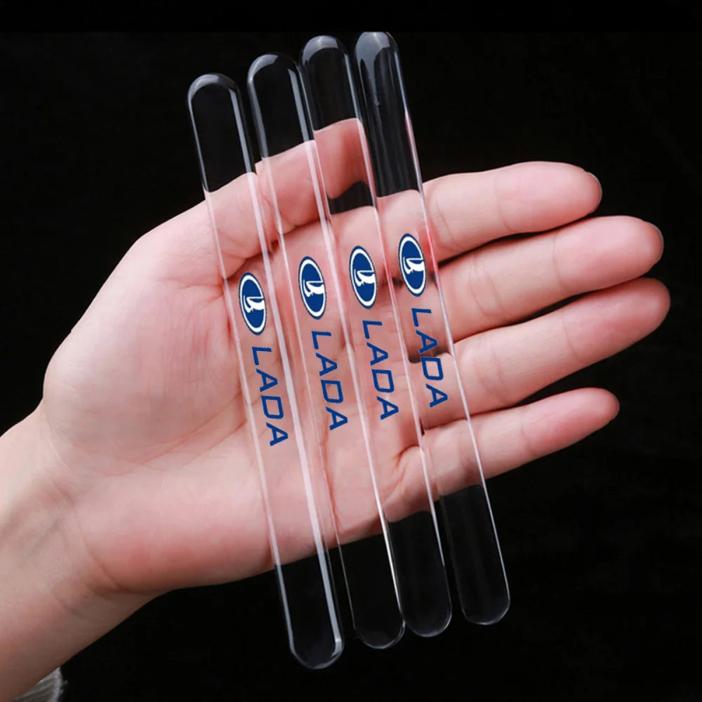 Car Door Handle Sticker Protective Film Decal for Lada Kalina 1117 1118 Granta Priora 2 NIVA Safari Auto Emblem