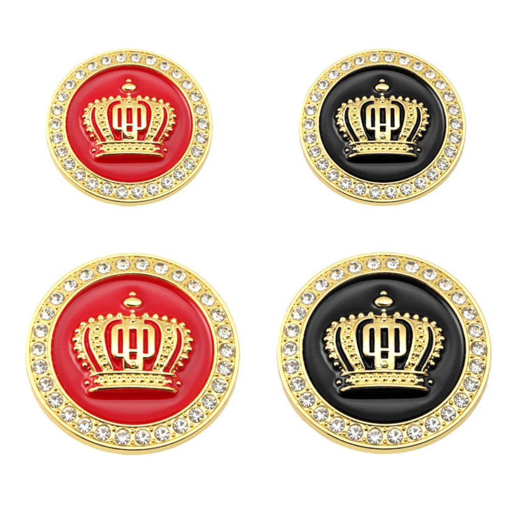 3D Crown Diamond Car Crown Gold Royal Sticker Wings Emblem Badge for BMW Toyota Ford Audi Honda Opel Car Stickers Imperial Crown