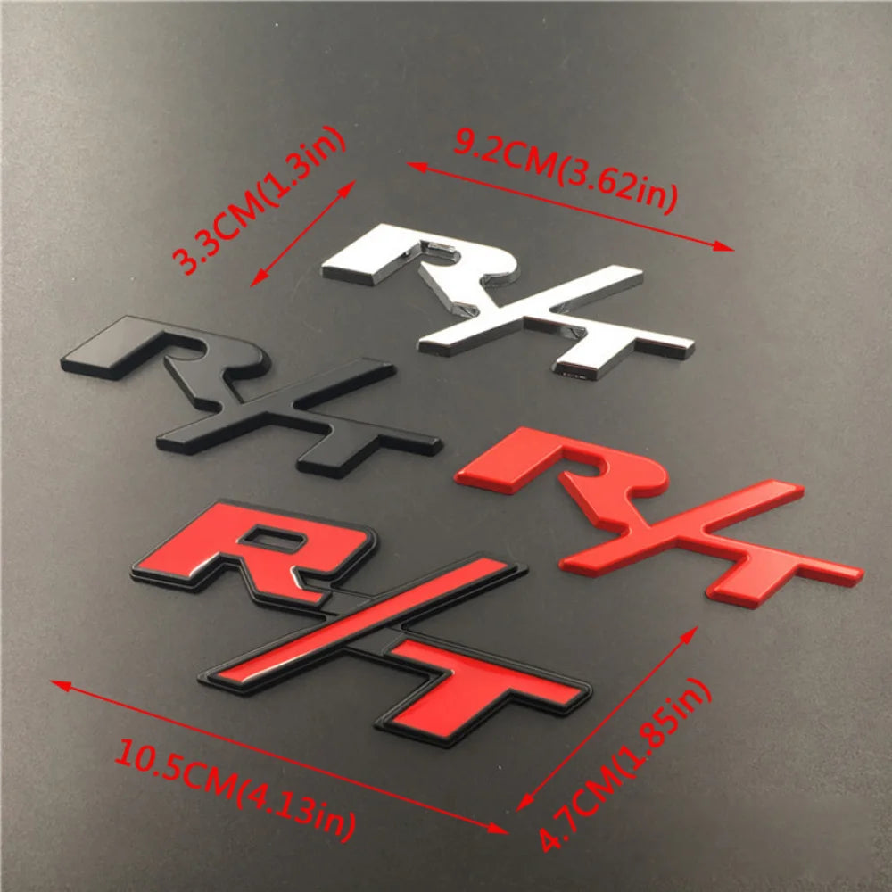 Alloy Car Front Grille Emblem For Dodge R/T Logo RAM Journey Charger Jcuv Challenger Caliber Nitro Auto Body Sticker Styling