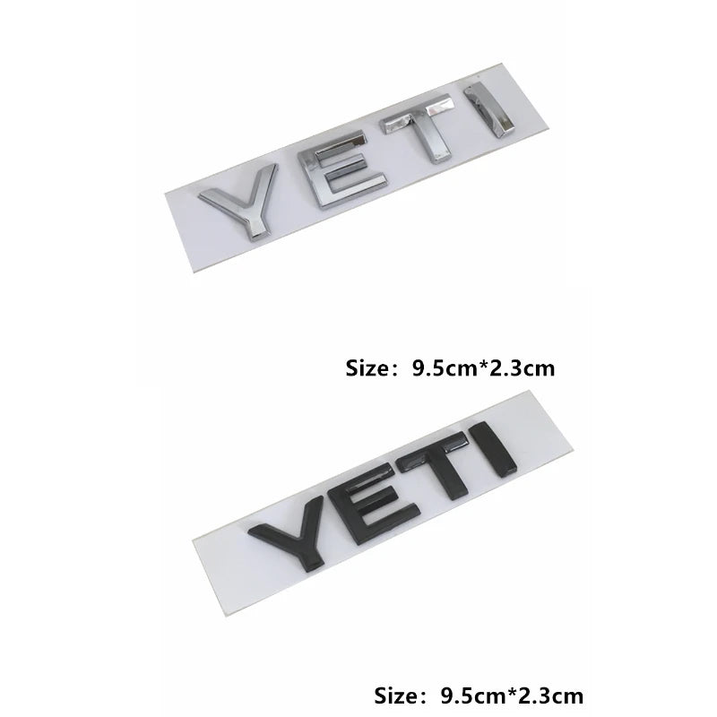 Car Rear Trunk Emblem Stickers Side Badge 4x4 Logo Octavia A7 Tour RS Rapid Kodiaq Superb Kamiq Yeti Karoq Accessories