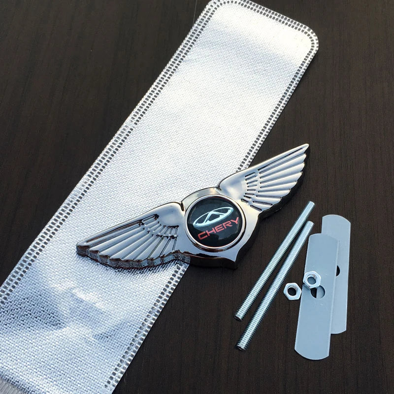 Metal Car Grille Emblem Styling Fender Stickers For Chery fulwin Arrizo qq tiggo 3 5 t11 a1 a3 a5 amulet m11 fora Accessories