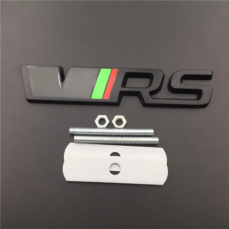 Alloy Car Front Grille Emblem Badge Stickers for Skoda VRS 2 A7 Tour RS Octavia Superb Fabia Rapid Kodiaq Yeti Karoq Accessories